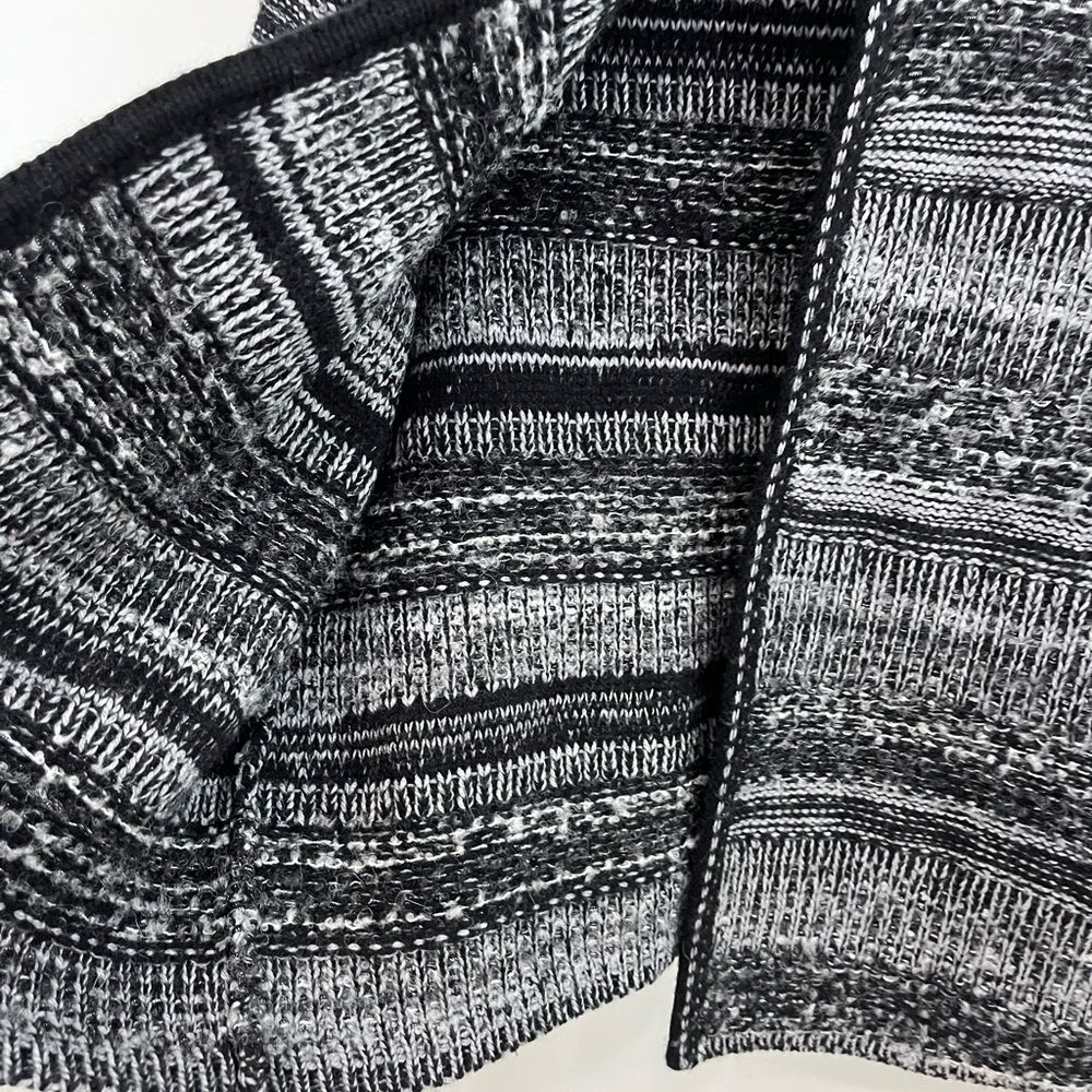 PURE Collection Sweater Cardigan Black Grey 8/10 - Picture 7 of 8